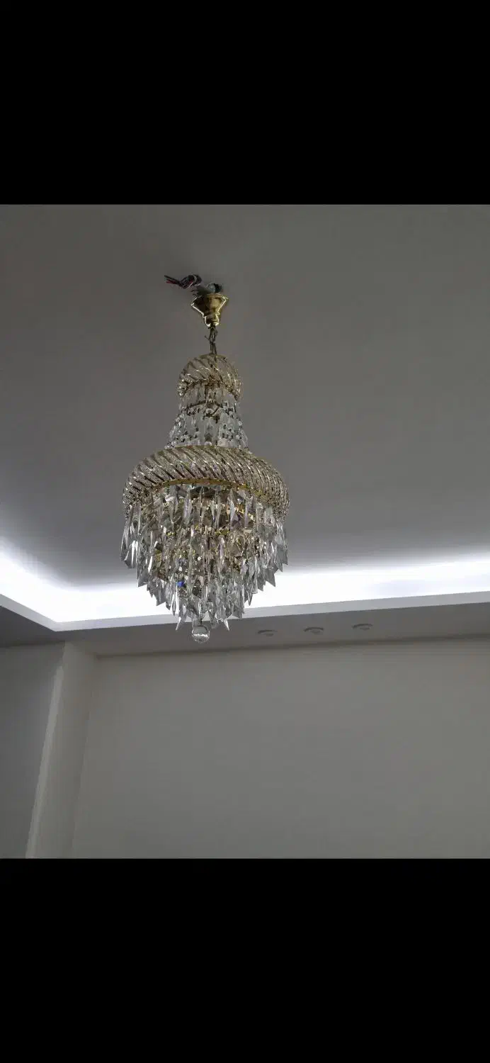 لوستر کریستال|لوستر و چراغ آویز|زنجان, |دیوار