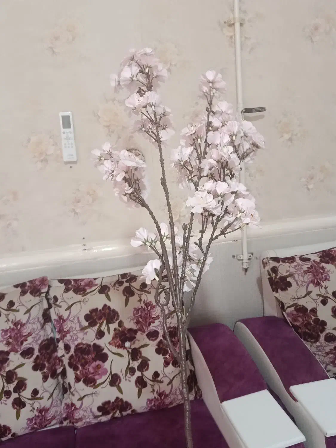 گل شکوفه سفید و صورتی|گل مصنوعی|ایذه, |دیوار