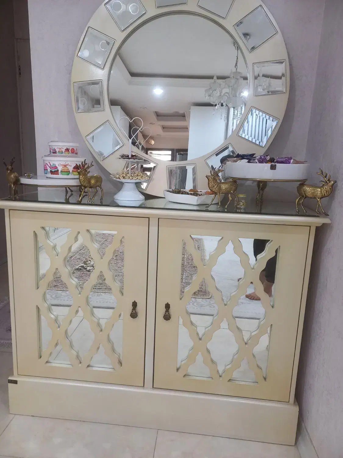 آینه و کنسول|بوفه، ویترین، کنسول|پاکدشت, پاکدشت (مامازند)|دیوار