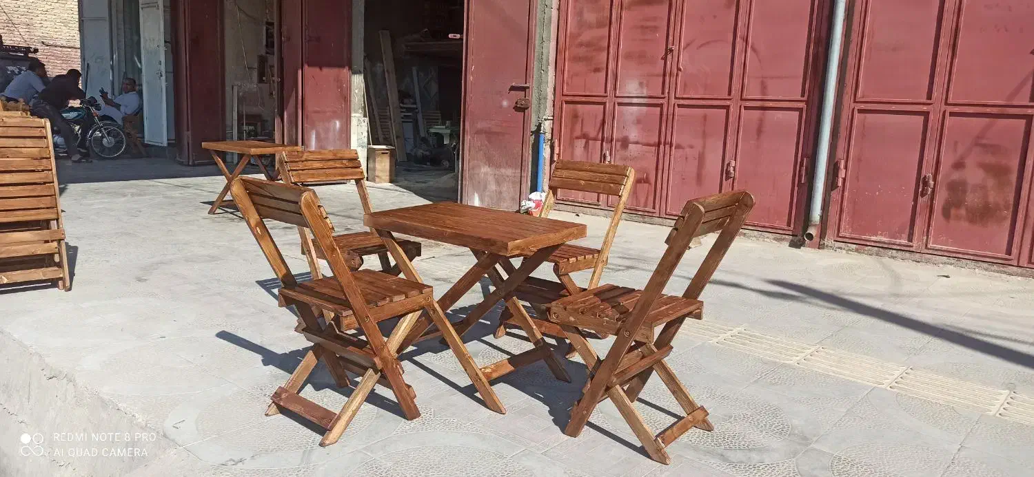 میز و صندلی تاشو دو نفره|مبلمان خانگی و میز عسلی|فسا, |دیوار