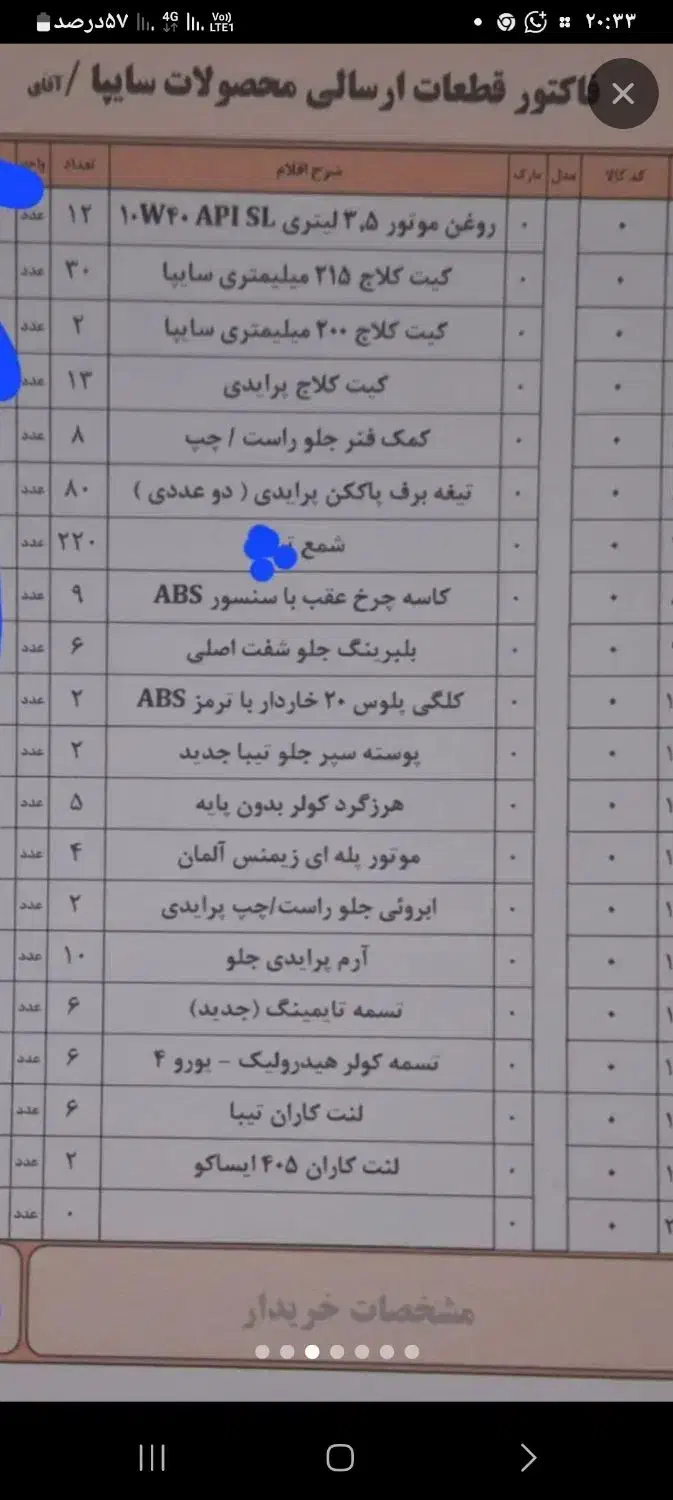 لوازم اصل مارک سایپا|قطعات یدکی و لوازم جانبی|ایرانشهر, |دیوار