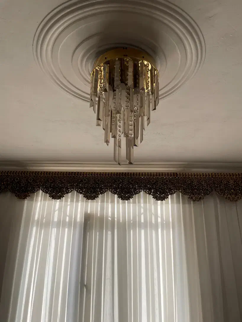 پرده لوستر ساعت|لوستر و چراغ آویز|کرج, شهرک بنفشه|دیوار