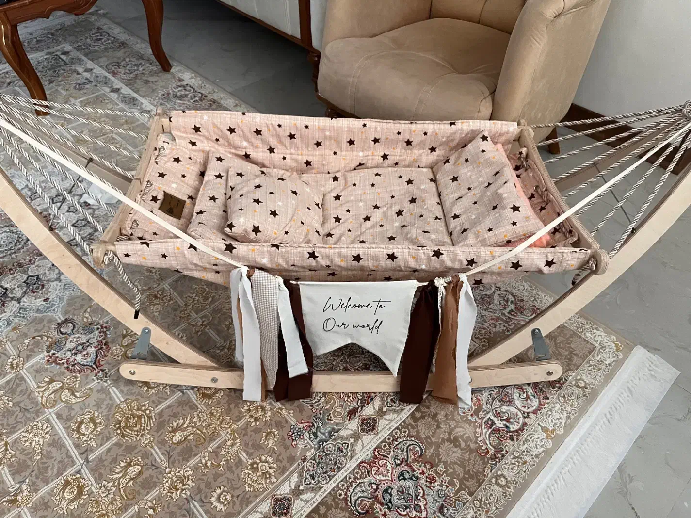 گهواره سنتی ننو|تخت و صندلی بچه|پاکدشت, پاکدشت (مامازند)|دیوار