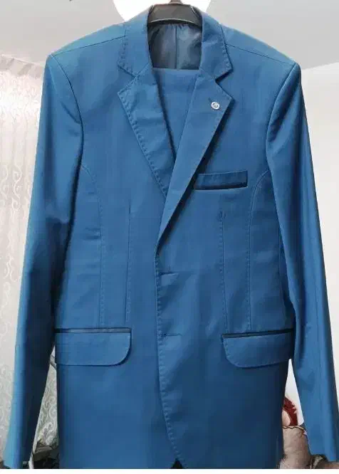 کت و شلوار آبی کاربنی سایز ۴۴|لباس|اصفهان, خانه اصفهان|دیوار