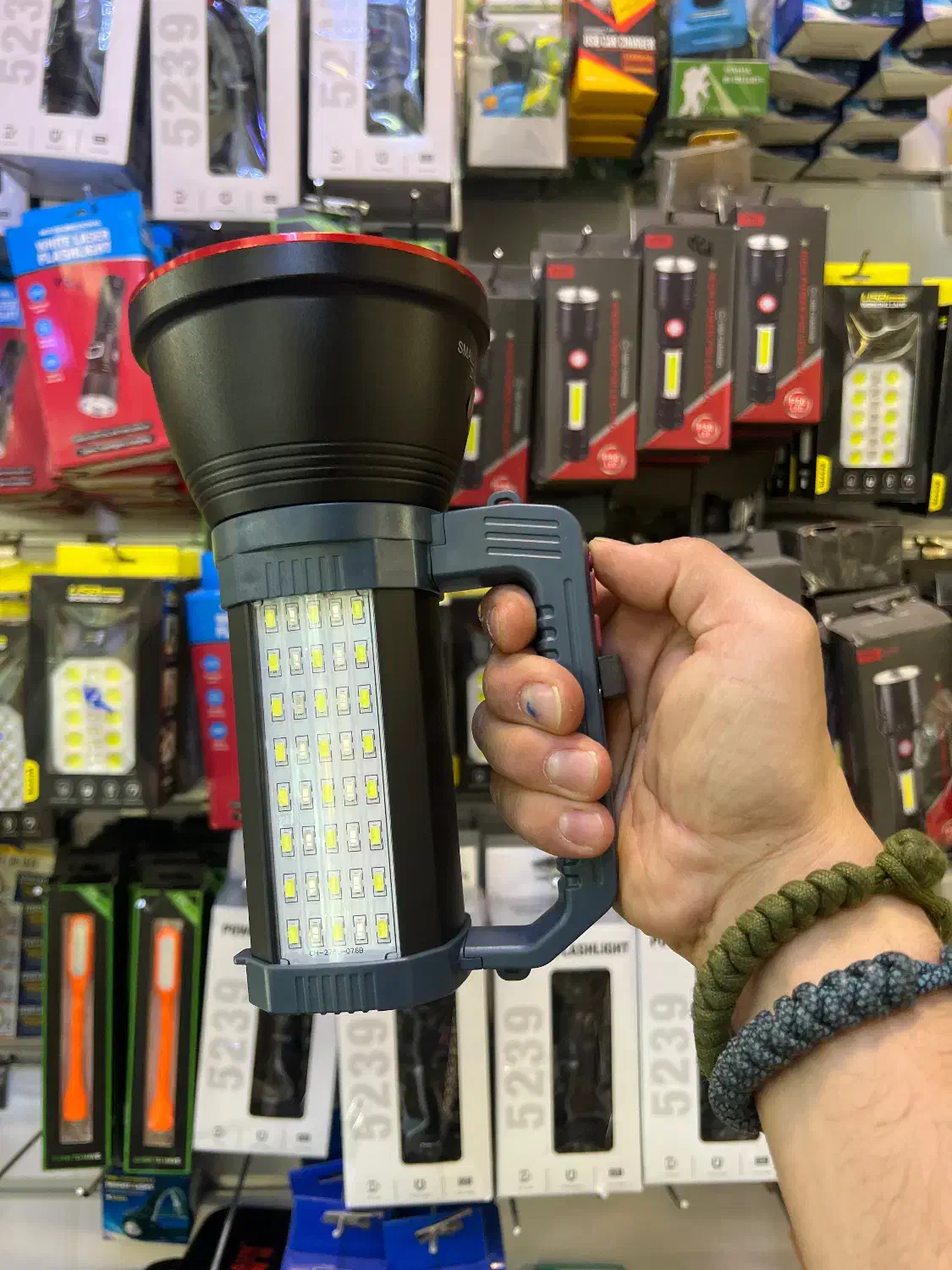 چراغ قوه شارژی دستی لنترنی نگهبانی s058 smallsun|کوهنوردی و کمپینگ|تهران, لاله زار|دیوار