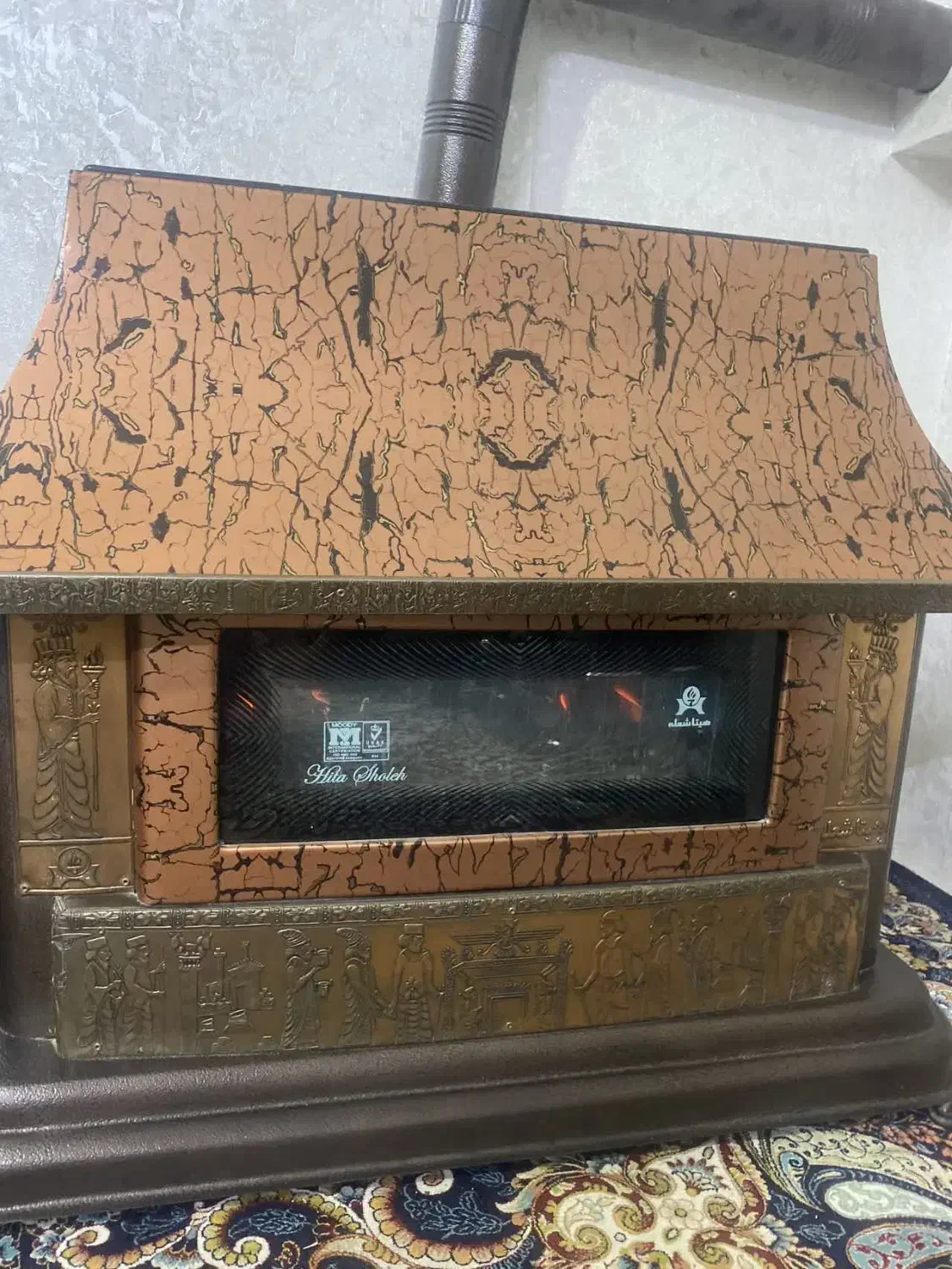 بخاری شومینه|بخاری، هیتر، شومینه|مشهد, کوی ولیعصر|دیوار