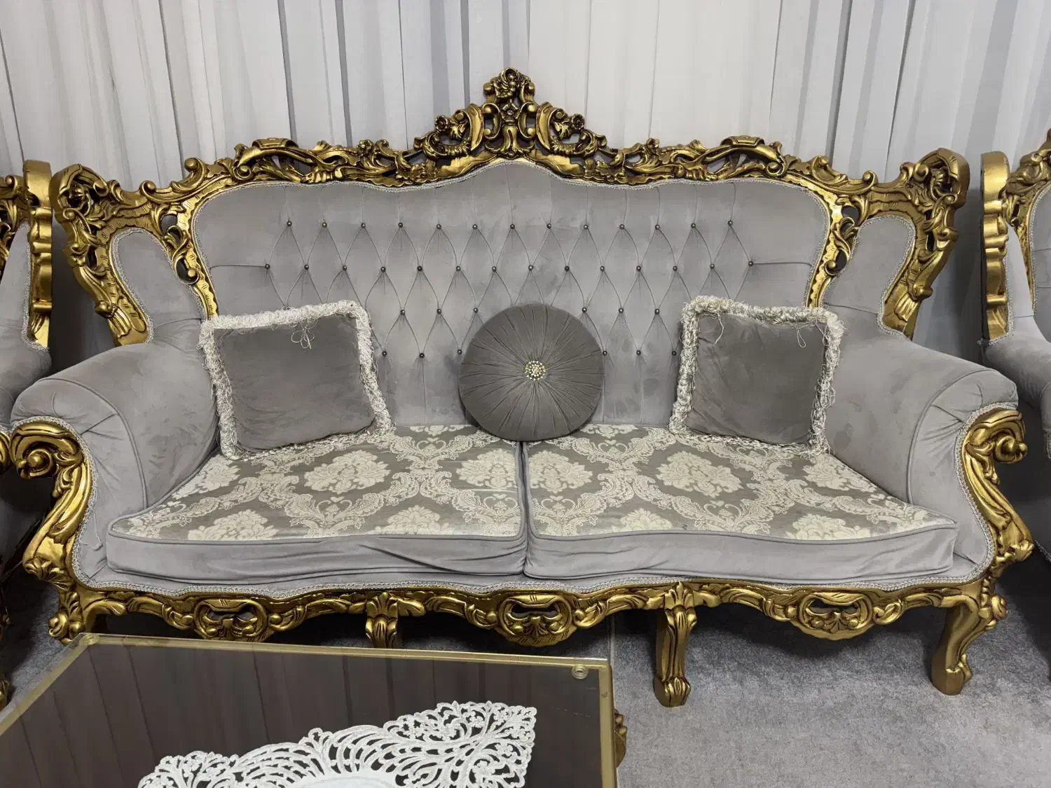 مبل هفت نفره سلطنتی|مبلمان خانگی و میز عسلی|جوانرود, |دیوار