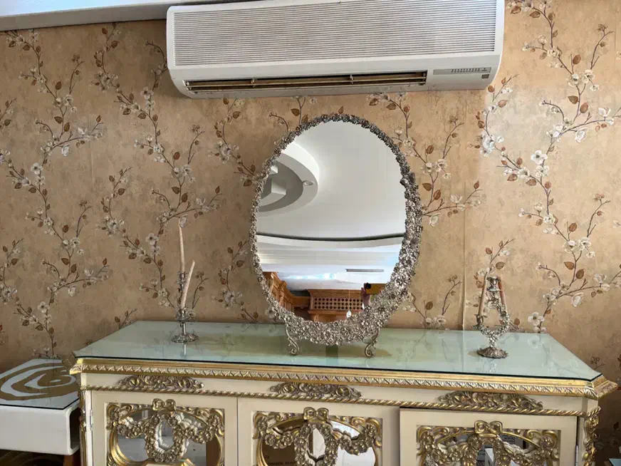 آیینه شعمدان آب نقره|آینه|مشهد, شهید فرامرز عباسی|دیوار