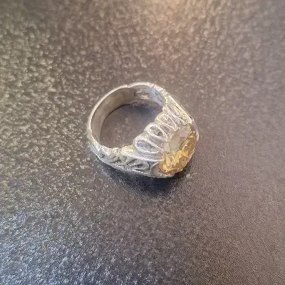 انگشتر موزانایت زرد|جواهرات|بیرجند, |دیوار