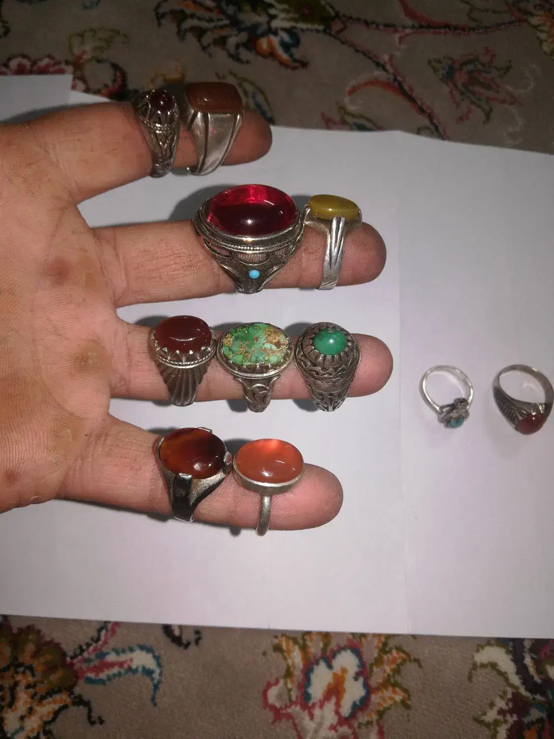 انگشتر های کلکسیونی و قدیمی|زیورآلات و اکسسوری|پاکدشت, پاکدشت (مامازند)|دیوار