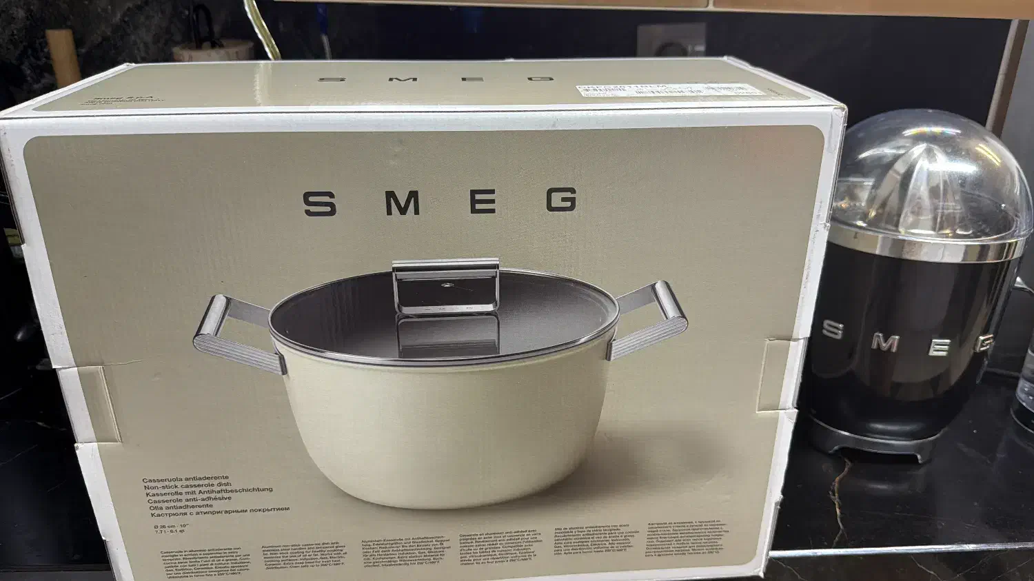 قابلمه سایز ۲۶ رنگ مشکی smeg اسمگ|ظروف پخت‌وپز|تهران, سعادت‌آباد|دیوار