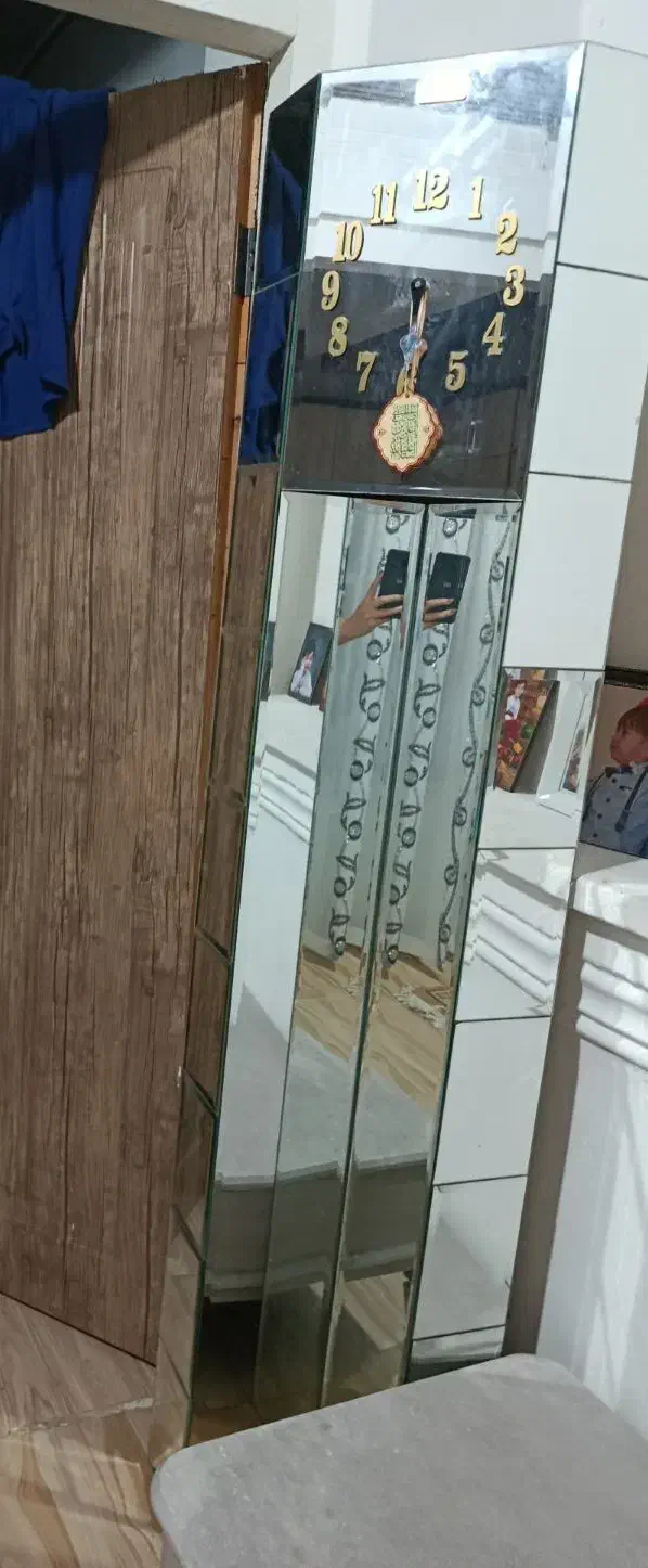 آیینه قدی مدل ساعت|آینه|رشت, پاستوریزه|دیوار