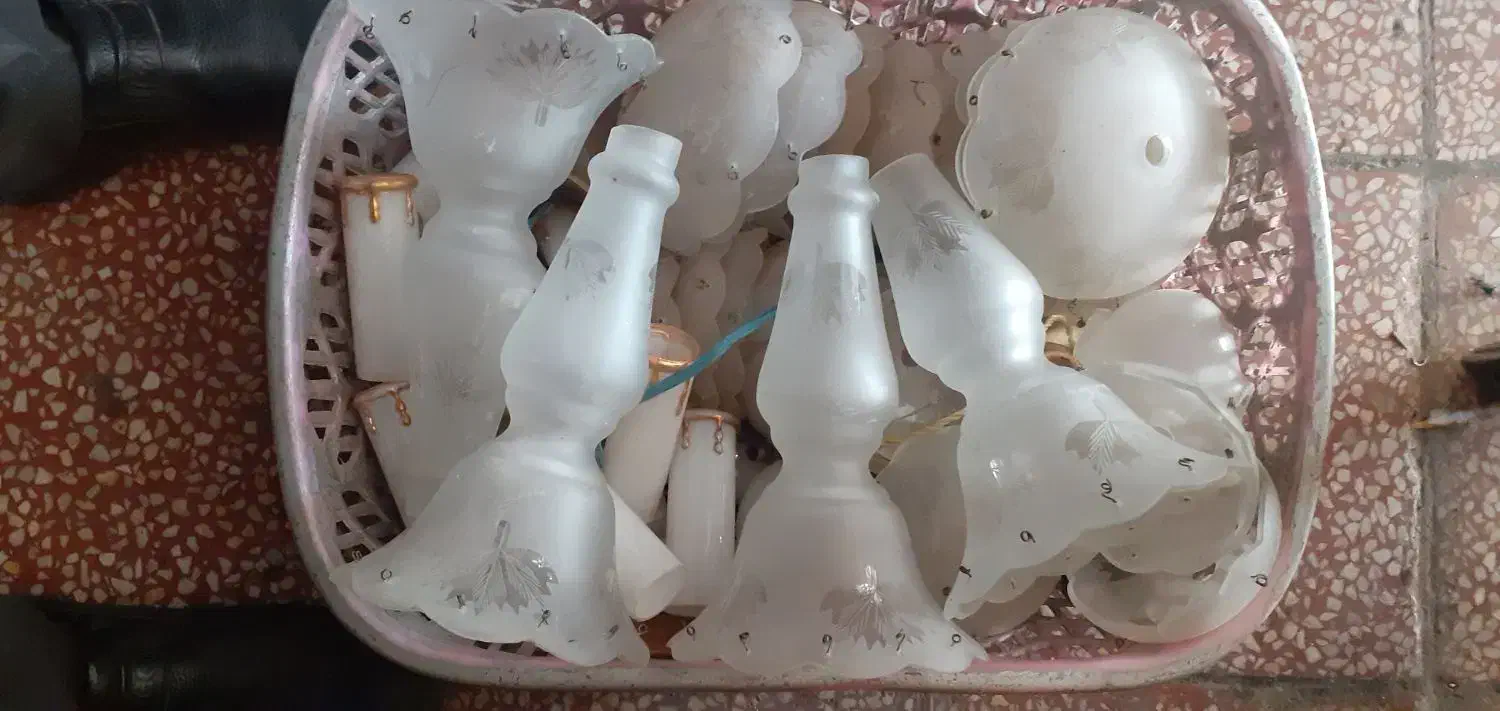 شیشه کریستال لوستر فروشی|لوستر و چراغ آویز|اردبیل, |دیوار