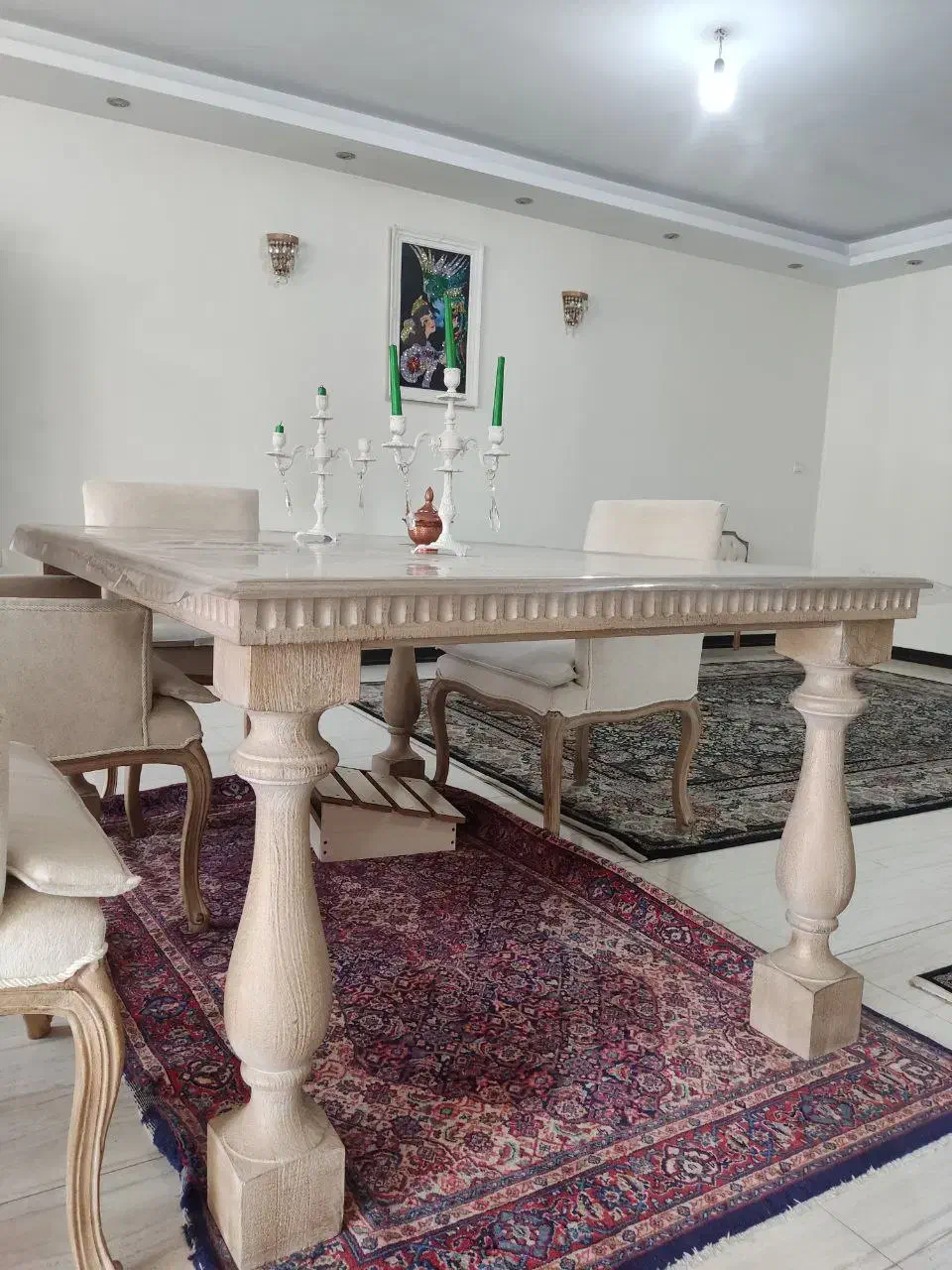 میز نهارخوری چوب راش گرجستان|میز و صندلی غذاخوری|تهران, دریاچه شهدای خلیج فارس|دیوار