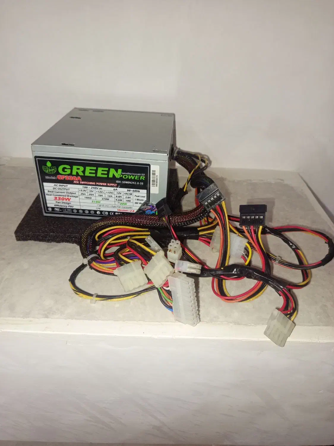 پاور ۳۳۰ وات گرین درحد نو|قطعات و لوازم جانبی رایانه|خاش, |دیوار
