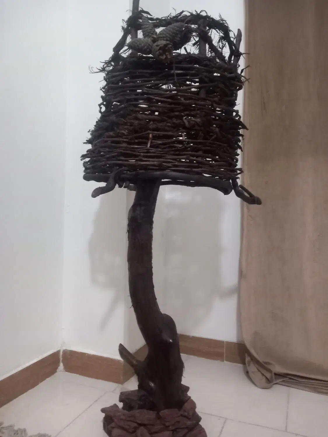 آباژور چوبی|چراغ خواب و آباژور|پاکدشت, پاکدشت (مامازند)|دیوار