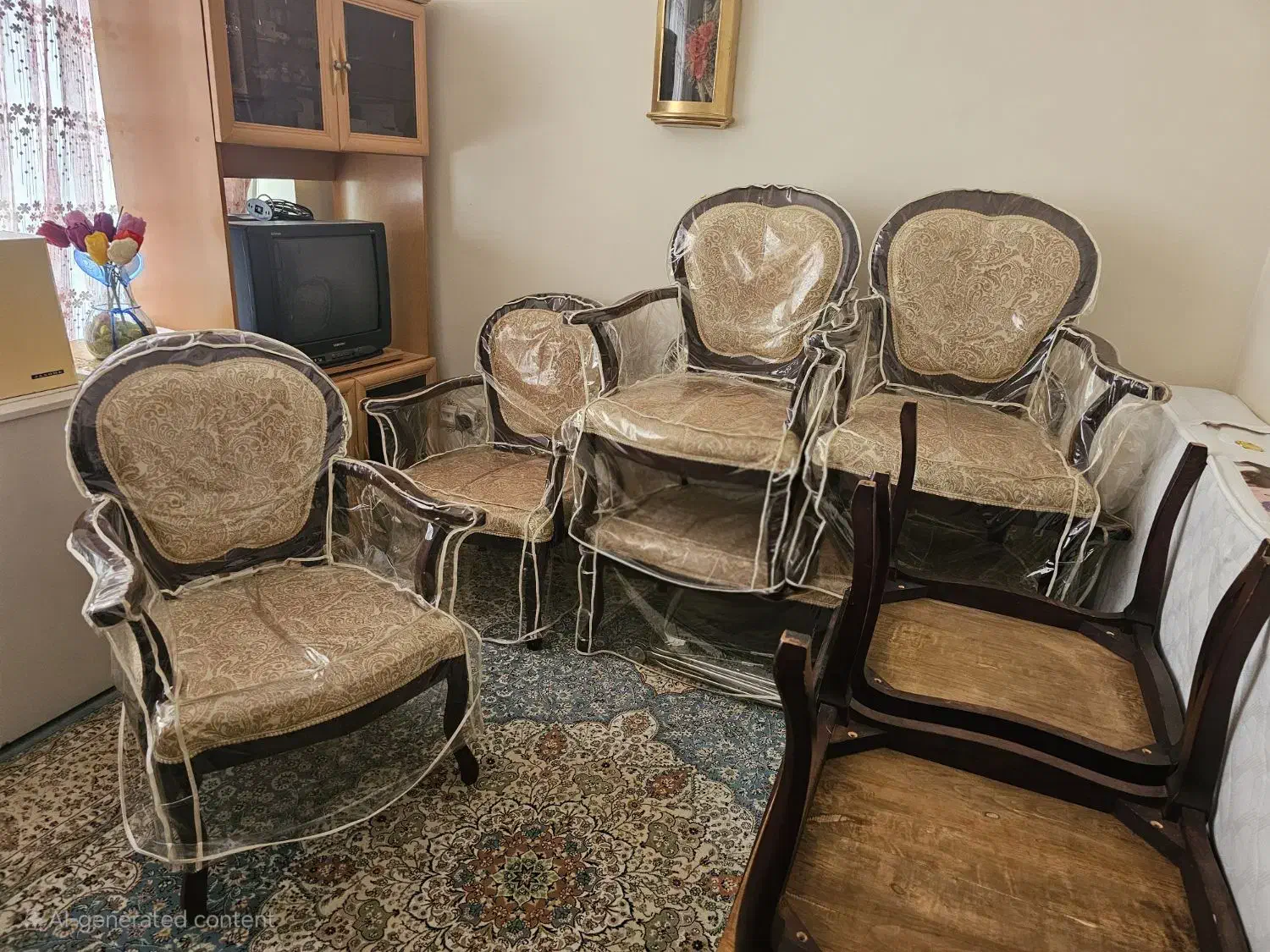 مبل ۸ نفره|مبلمان خانگی و میز عسلی|پرند, فاز ۱|دیوار