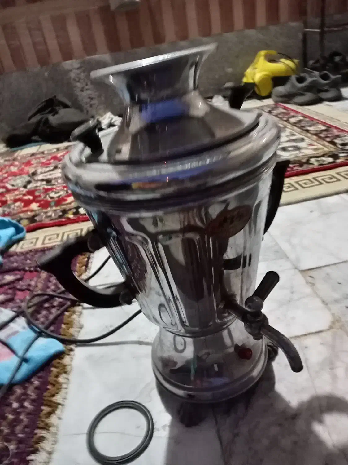 سماور برقی قدیمی|سماور، چایساز، قهوهساز|گلبهار, شهر جدید گلبهار|دیوار