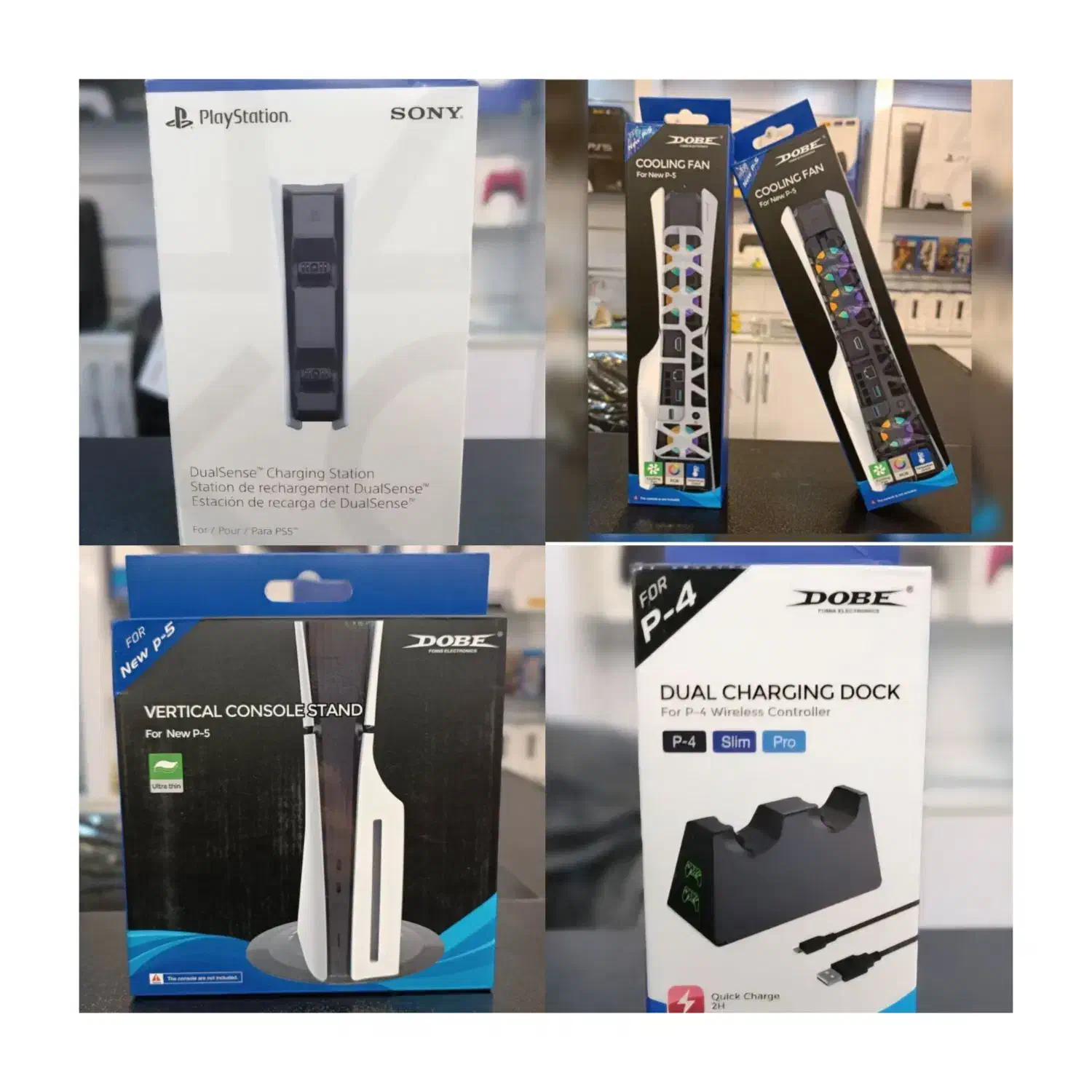 دسته ps4.ps5 و روکش دسته واستند وشارژر زیرقیمت|کنسول، بازی ویدئویی و آنلاین|اصفهان, بهار آزادی|دیوار