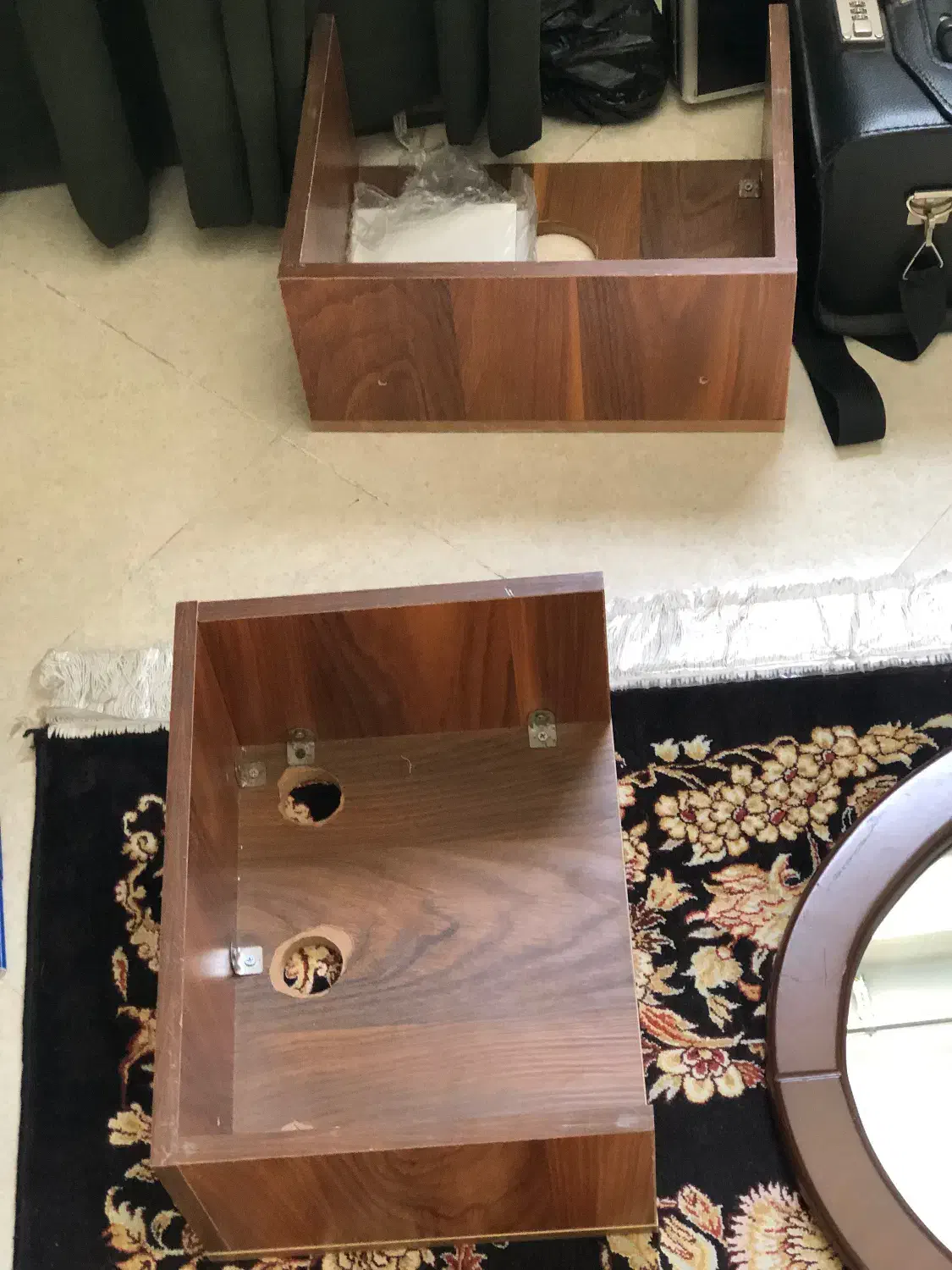 سه عدد آینه چوبی با زیر اینه ای|آینه|تهران, شهرک خرازی|دیوار