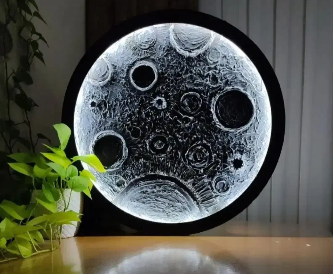 تابلو ماه سه بعدی ( شب خواب )|تابلو، نقاشی، عکس|اردبیل, |دیوار