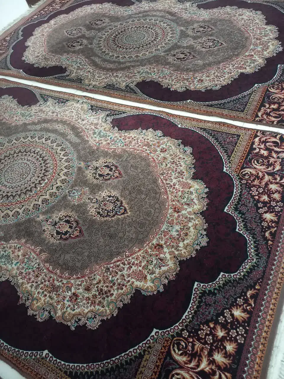 جفت فرش ۴متری ۷۰۰شانه دستباف گونه اکرولیک|فرش|کرج, کمال‌شهر|دیوار