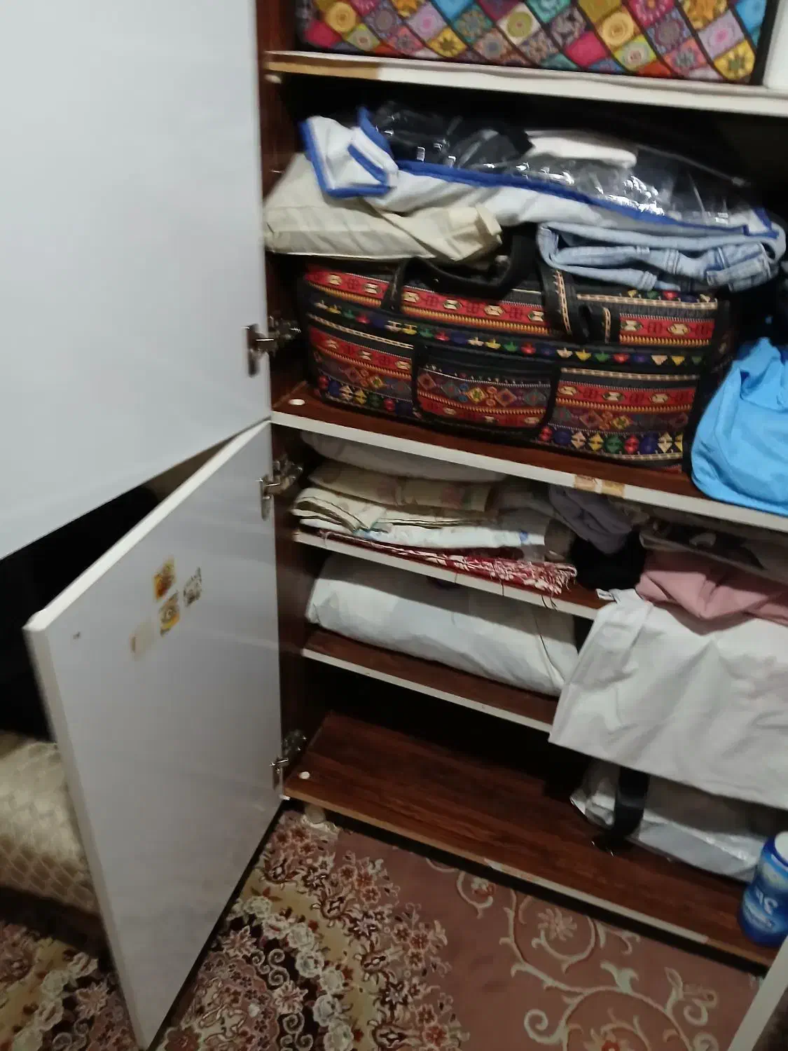 کمد ام دی اف ۲در۱۹۰ رنگ سفید|جاکفشی، کمد، دراور|ری, شهید غیوری (ابن باویه)|دیوار