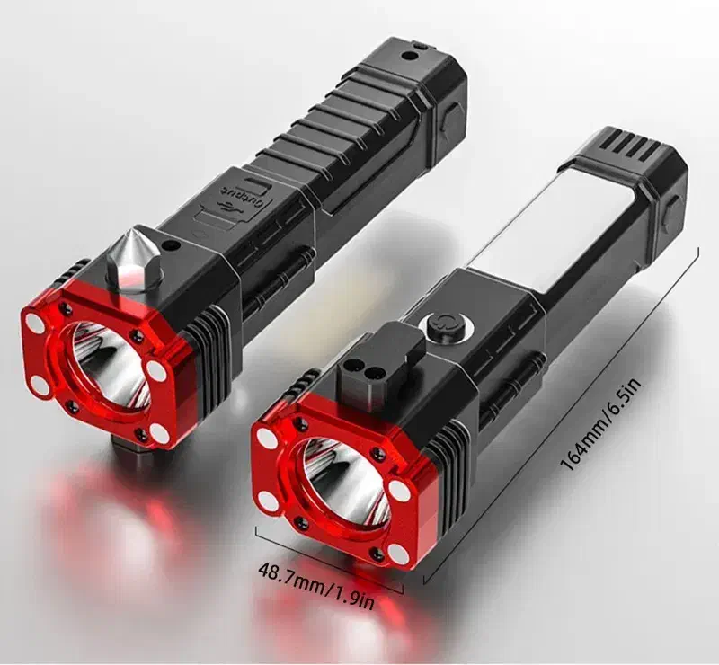 چراغ قوه/ اضطراری ۸ کاره Torch/ضدآب/ پاوربانک/ چکش|کوهنوردی و کمپینگ|تهران, تجریش|دیوار