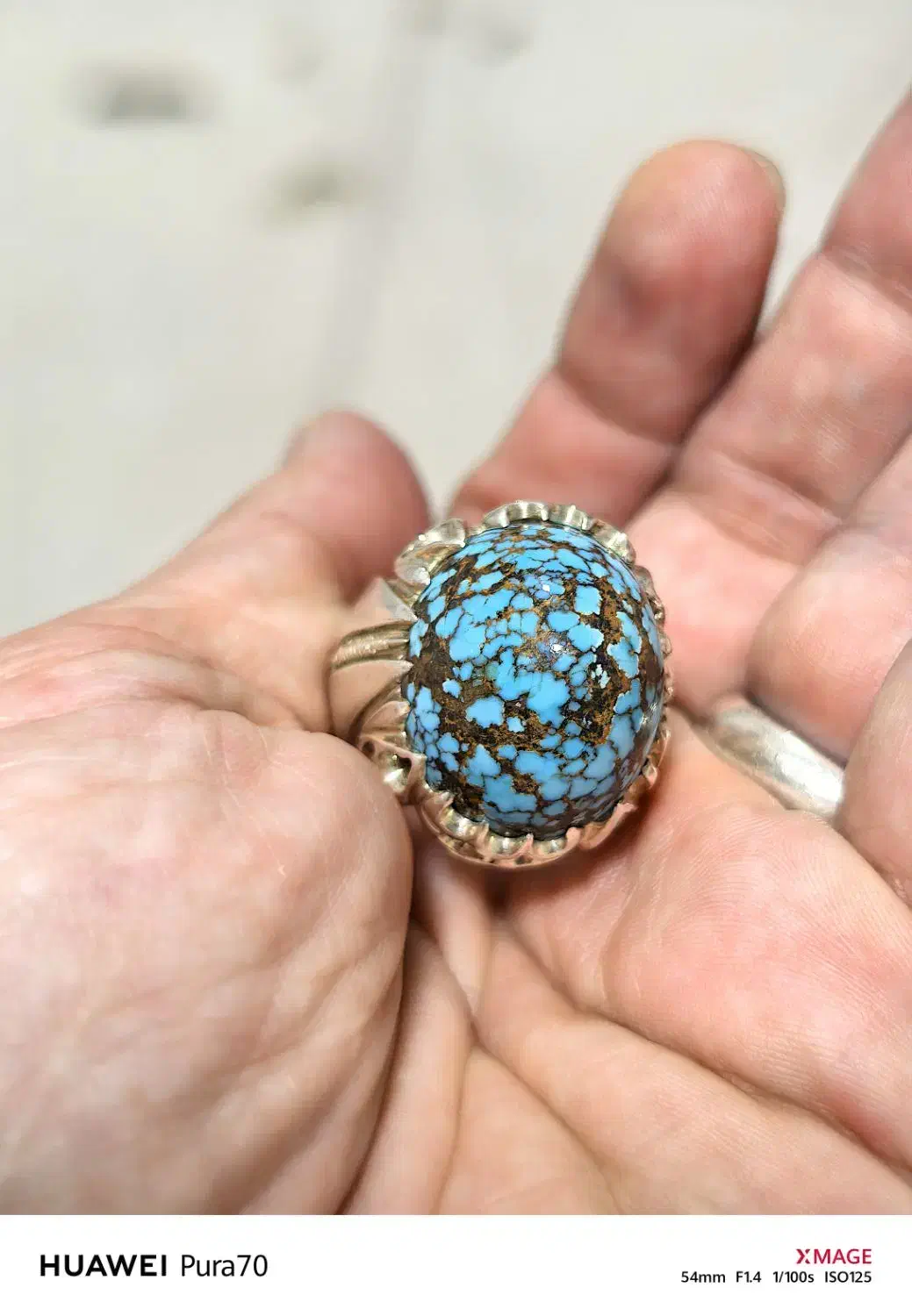 دو انگشتر فیروزه ناب نیشابوری مغز سنگ|جواهرات|بجنورد, |دیوار