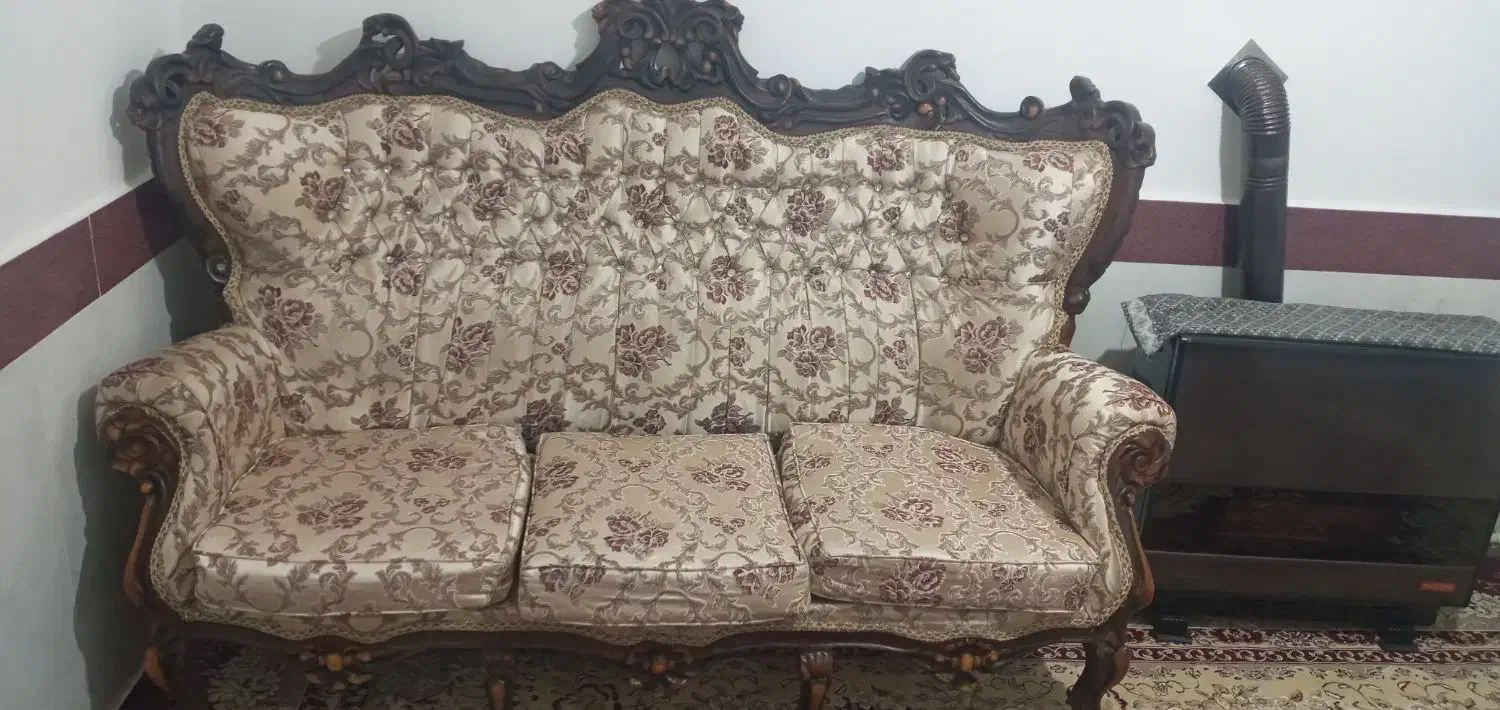 مبل سلطنتی ۹ نفره|مبلمان خانگی و میز عسلی|مراغه, |دیوار