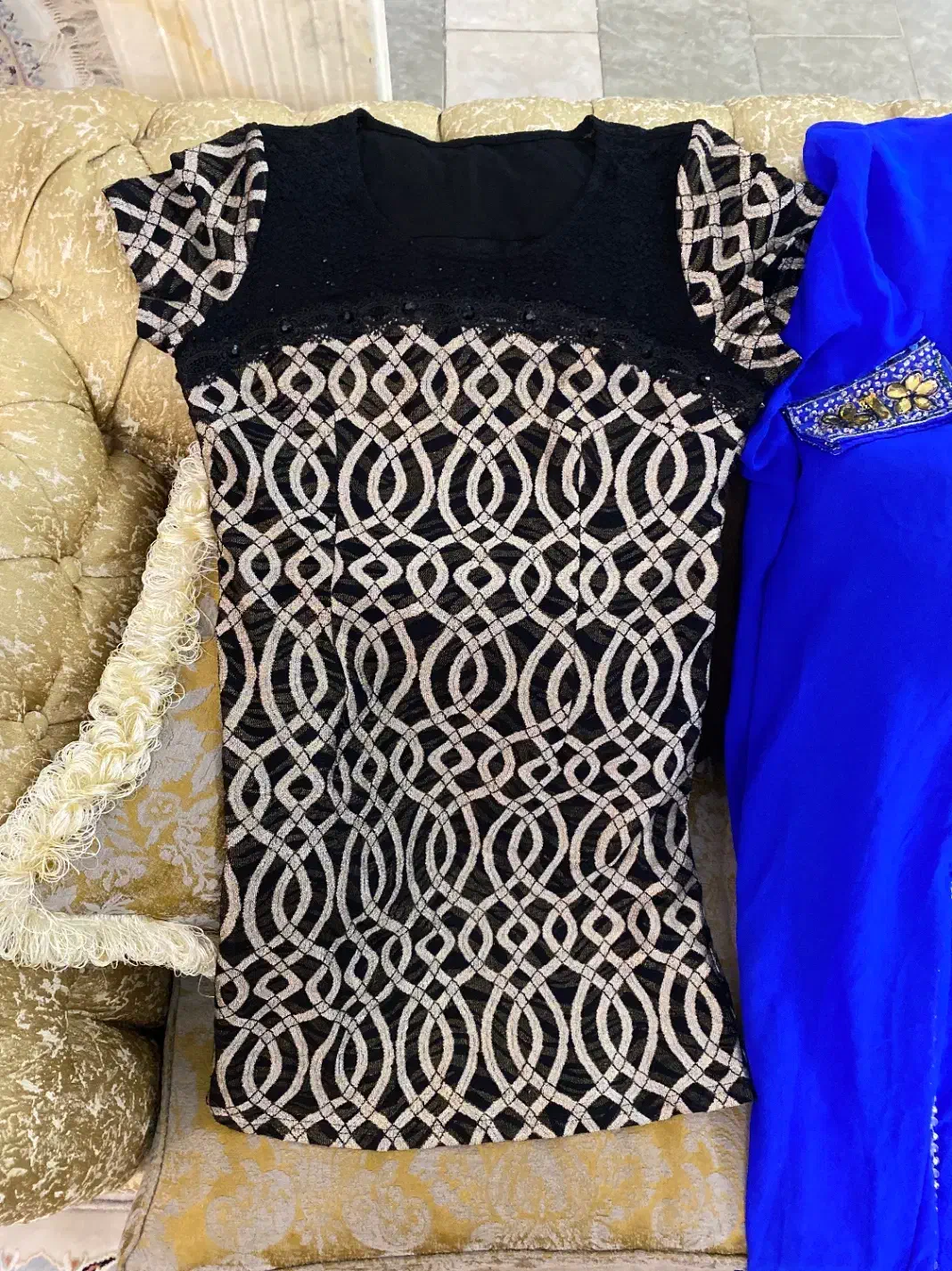 پیراهن مجلسی  بلند و کوتاه درجه یک جنس اصل|لباس|کرمانشاه, |دیوار