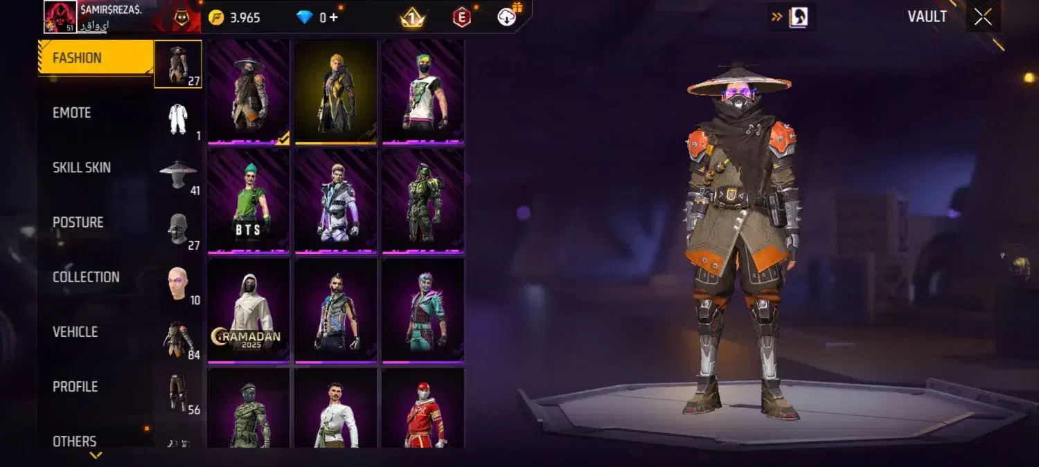 اکانت‌فری‌فایر‌|کنسول، بازی ویدئویی و آنلاین|بروجرد, |دیوار