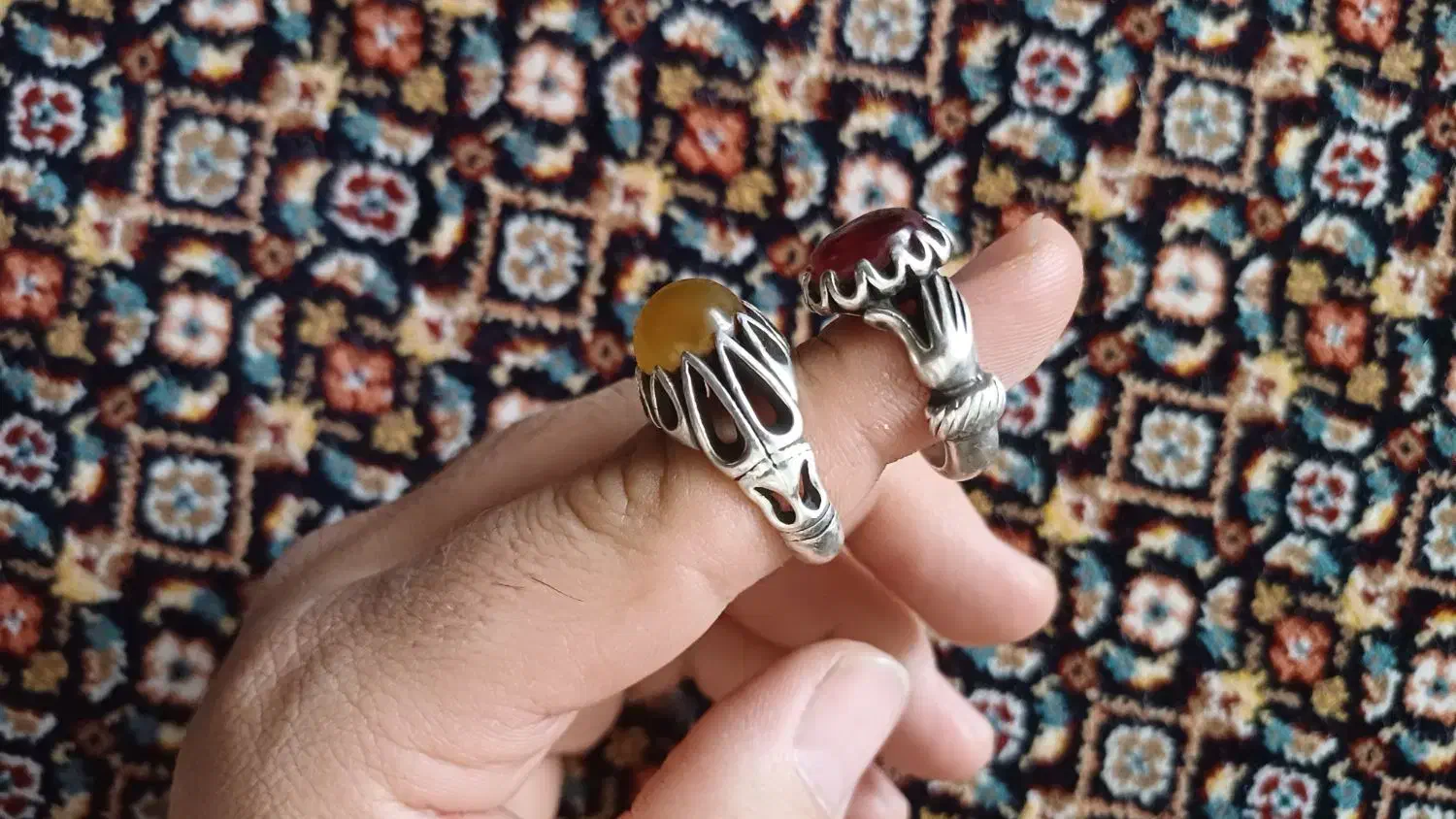 2عددانگشترنقره مردانه|بدلیجات|ورامین, ورامین|دیوار