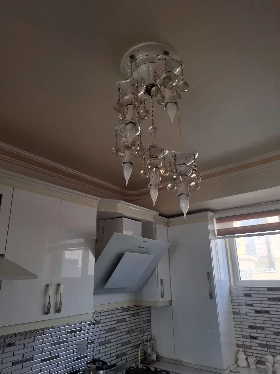 لوستر چینی پنج شعله مناسب هر جا|لوستر و چراغ آویز|تبریز, |دیوار