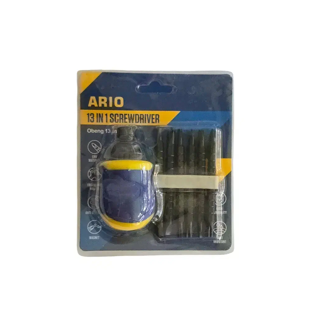 ست 13 عددی سری پیچ گوشتی و جغجغه مشتی ضامندار ARIO|ابزارآلات|رشت, کوی مهر|دیوار