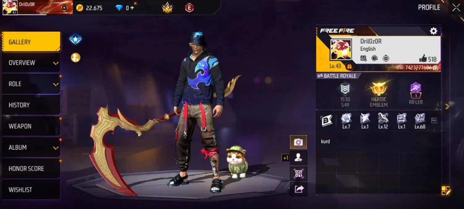 اکانت فری فایر|کنسول، بازی ویدئویی و آنلاین|شیروان (خراسان), |دیوار