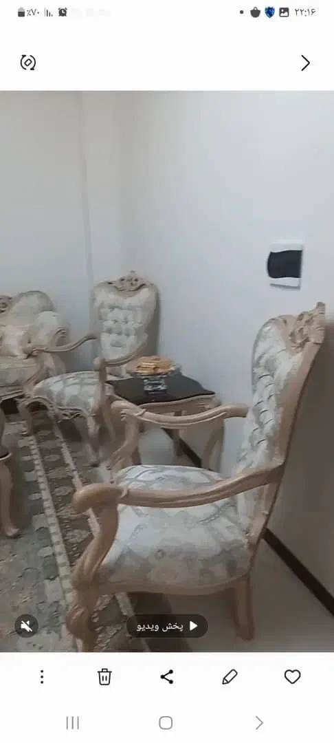 سرویس مبلمان ۷ نفره سلطنتی با میز ناهارخوری ۶ نفره|مبلمان خانگی و میز عسلی|تهران, ائمه اطهار|دیوار