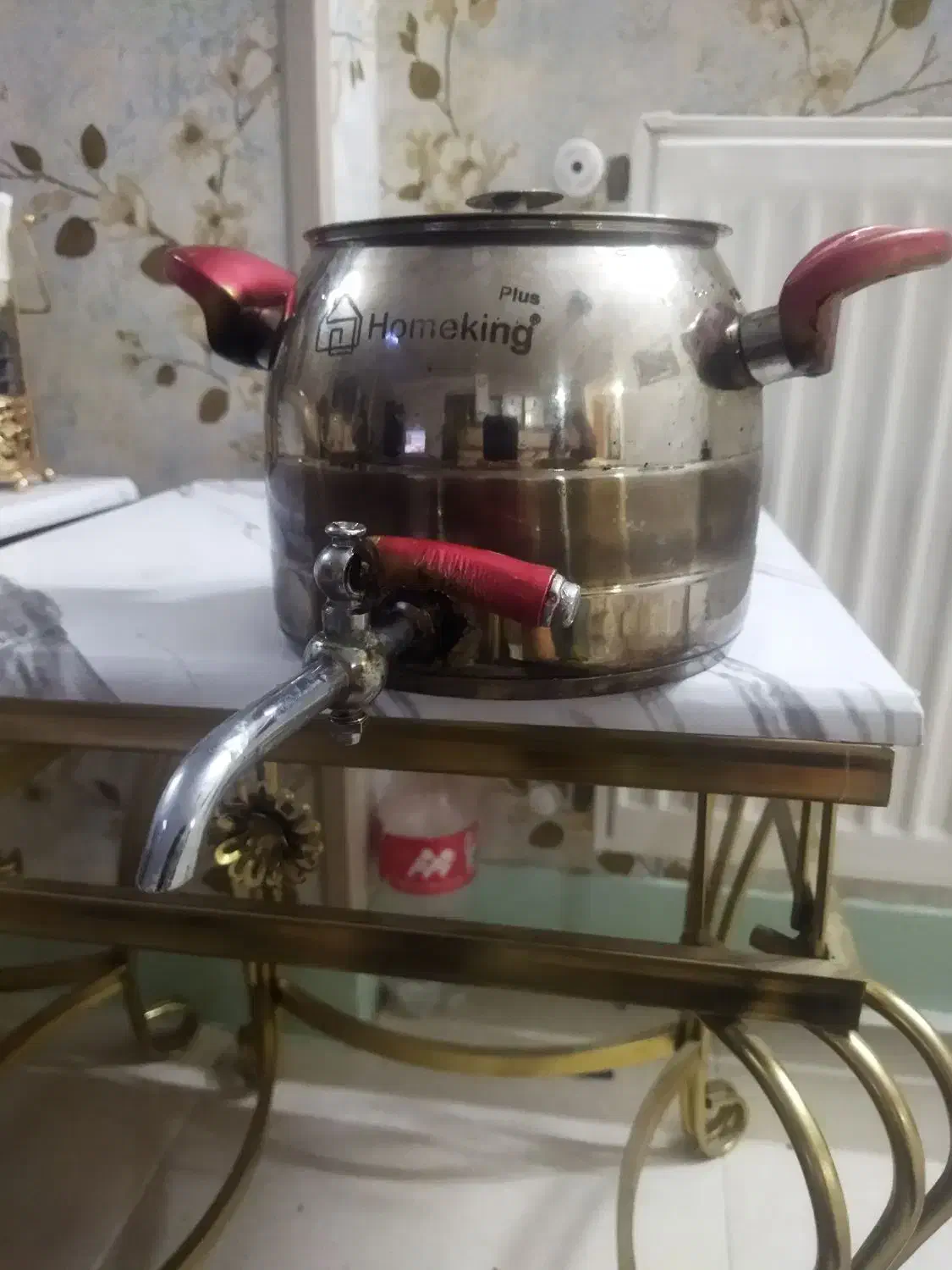 کتری استیل کف چدن شیردار|قوری، کتری، قهوه‌ساز دستی|فولادشهر, B2|دیوار