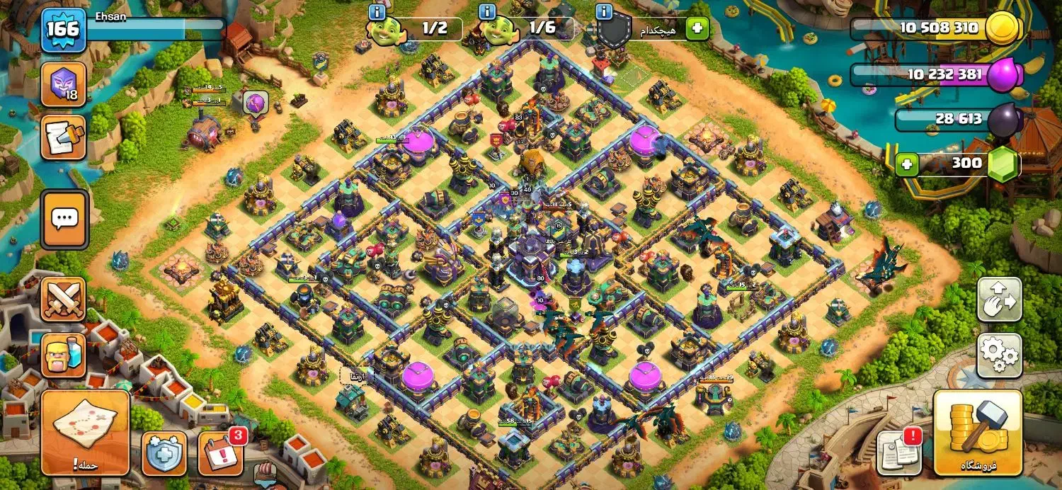 اکانت کلش تان ۱۵(فول ۱۴) مپ7 دلاری+بتل پس دارد|کنسول، بازی ویدئویی و آنلاین|تهران, مولوی|دیوار