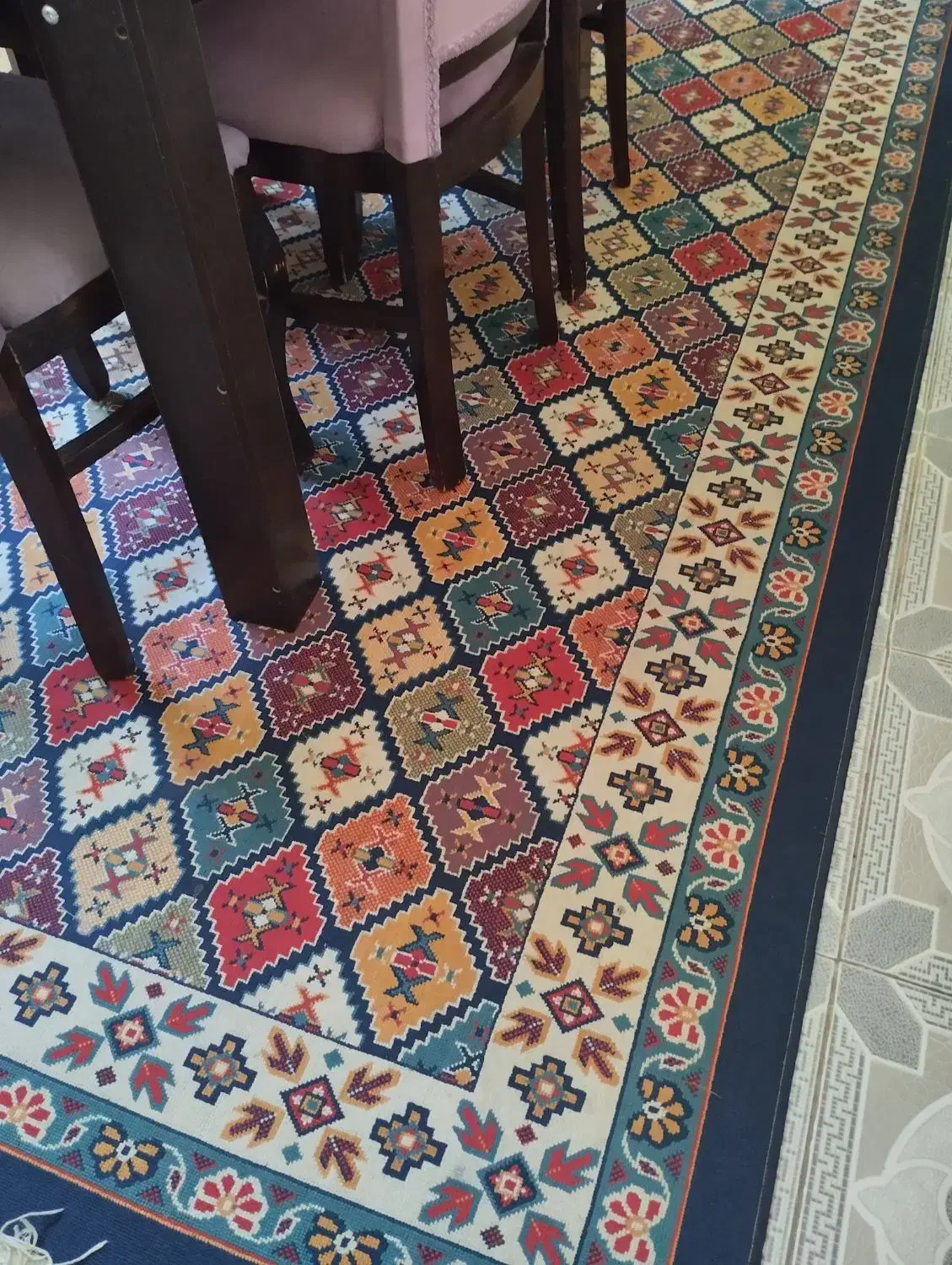 گلیم فرش|گلیم، جاجیم، گبه|کرمان, |دیوار