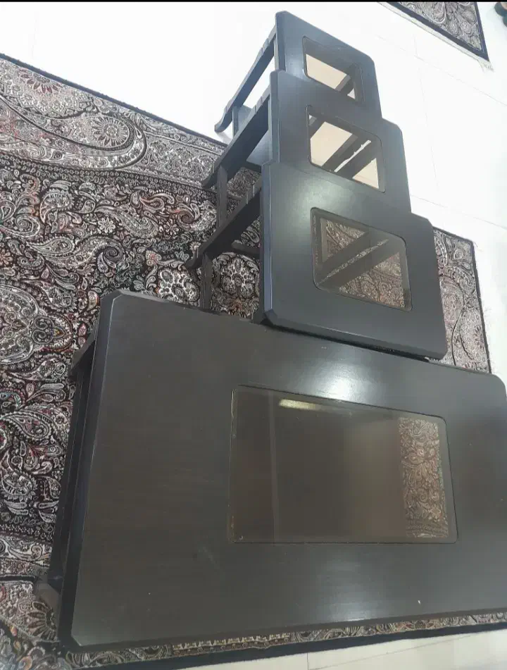 ست میز جلو مبلی با سه تا عسلی شرکتی اصل|مبلمان خانگی و میز عسلی|اهواز, کوی آغاجاری|دیوار