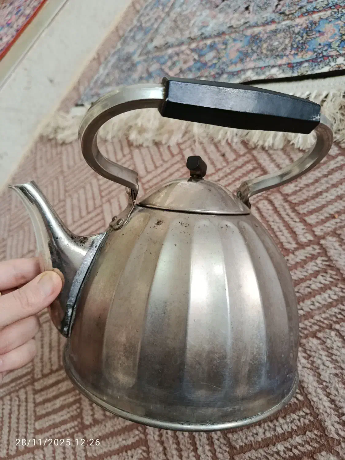 کتری روسی قدیمی|کلکسیون اشیاء عتیقه|قم, شهرک مهدیه|دیوار