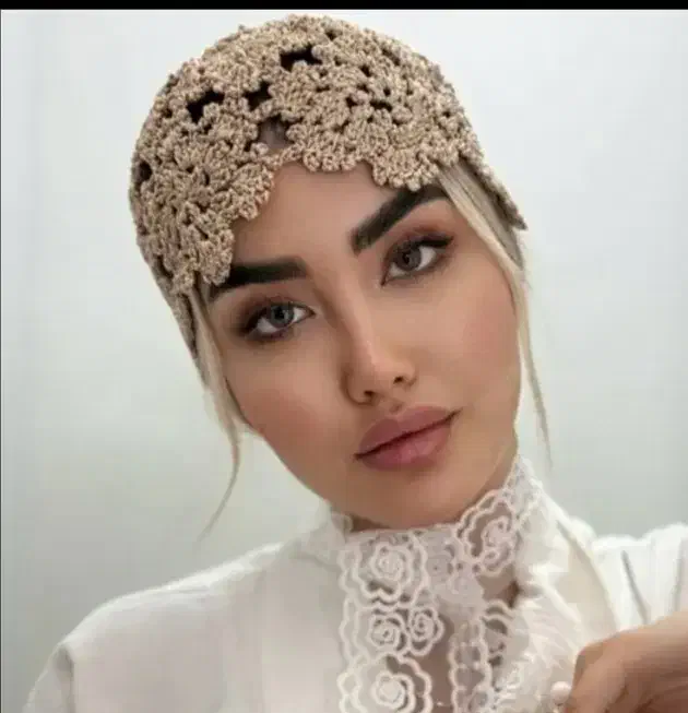 کلاه توری قلاب بافی|لباس|شاهین‌شهر, بوستان حافظ|دیوار