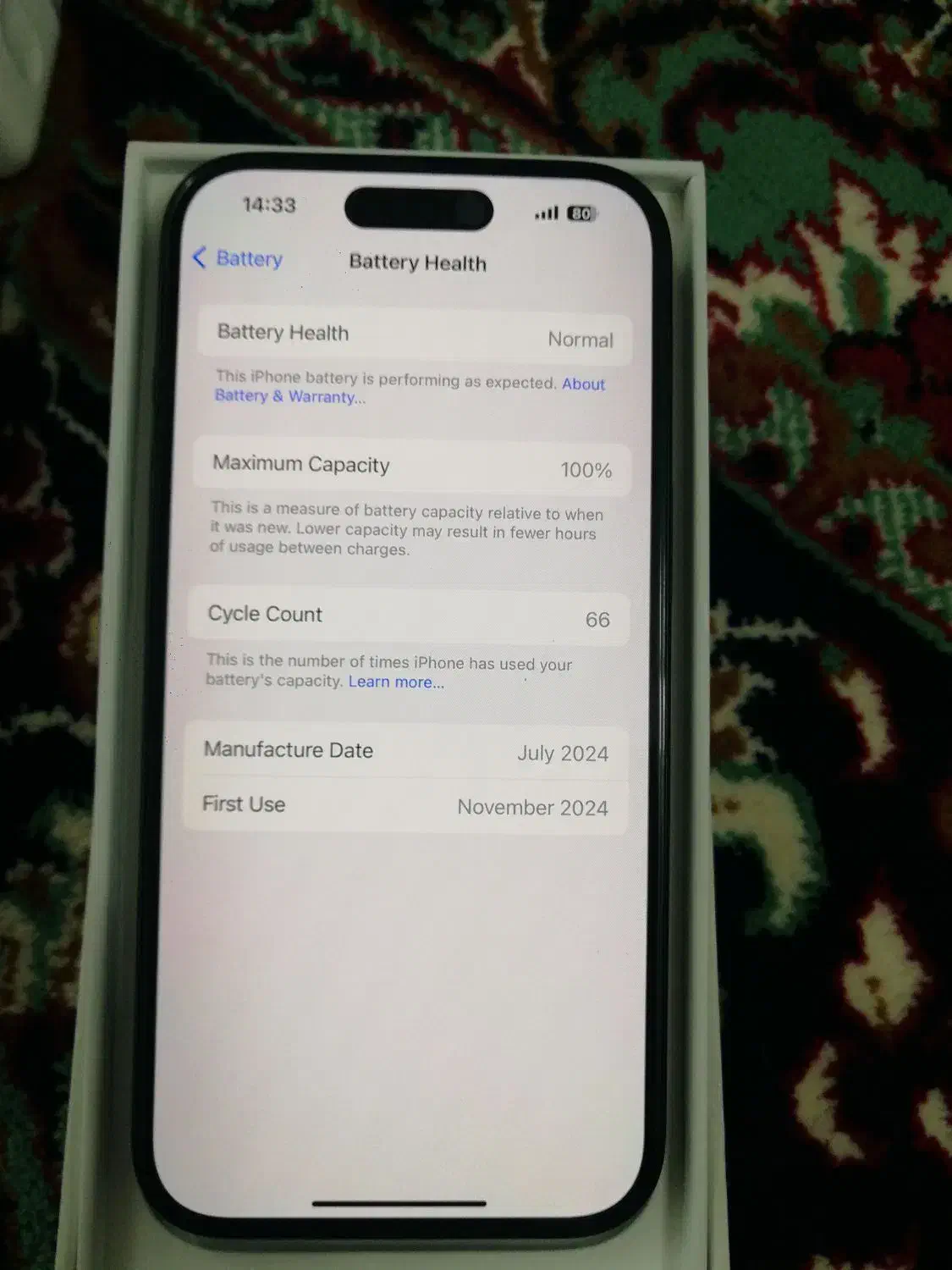 آیفون 15 نرمال مشکی مات|موبایل|قوچان, |دیوار