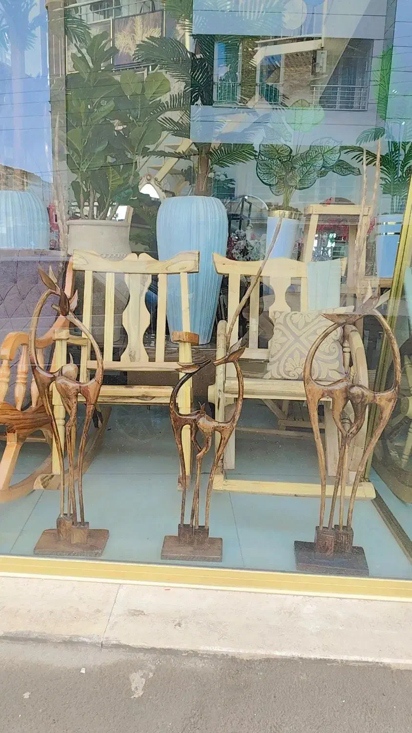 غزال و آهو  چوبی|مجسمه، تندیس، ماکت|مهاباد (آذربایجان غربی), |دیوار