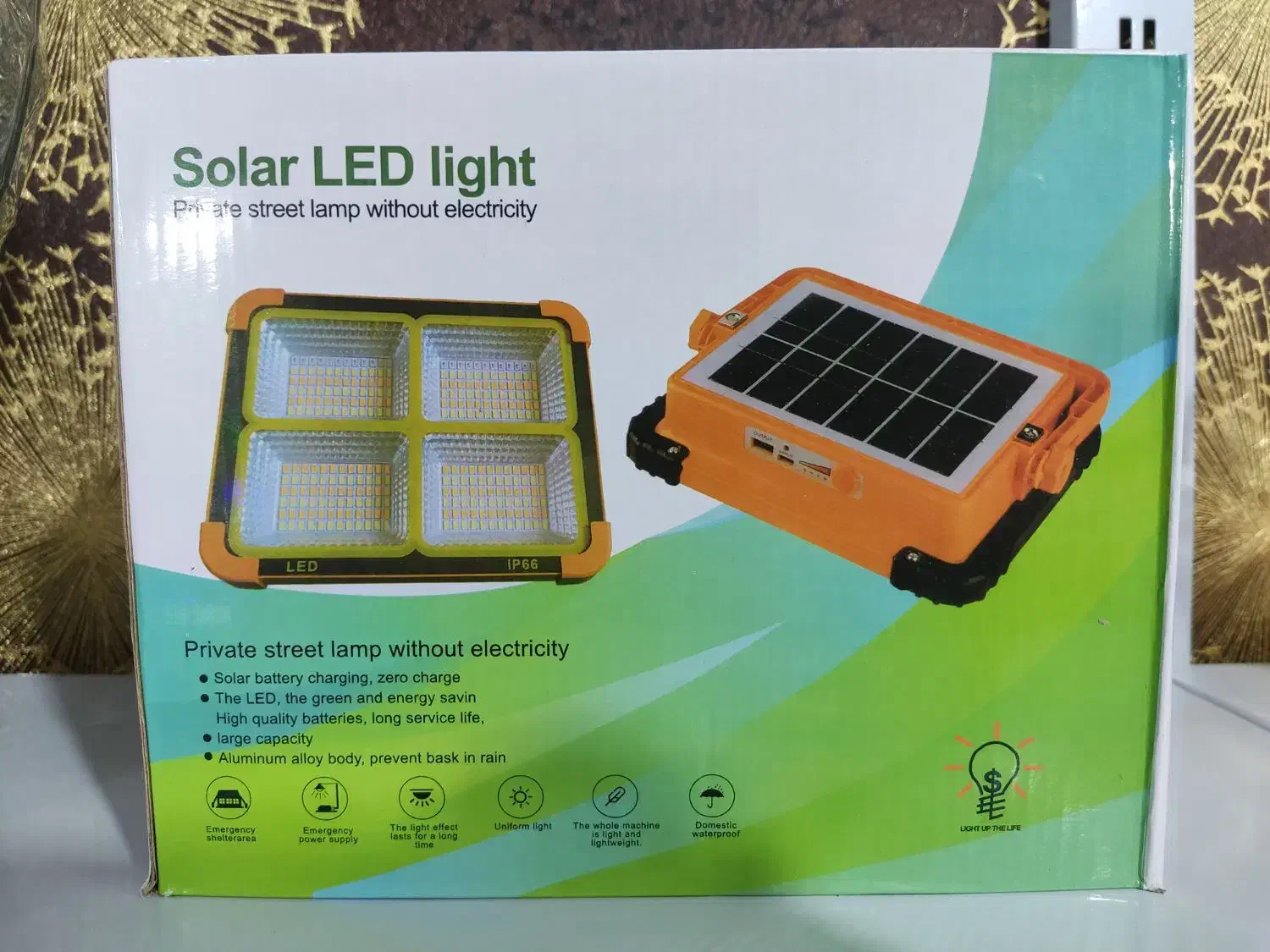 پروژکتور شارژی خورشیدی پاور بانک دار 1000w|لامپ و چراغ|اصفهان, بهاران|دیوار