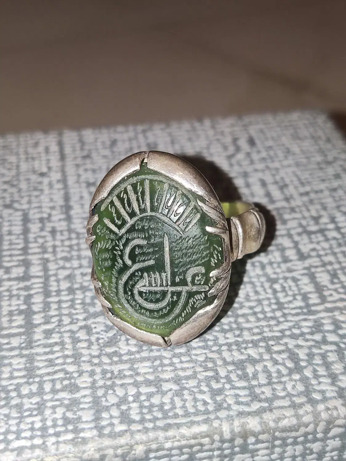 انگشتر نقره یشم یمن سبز|جواهرات|تهران, شیخ هادی|دیوار