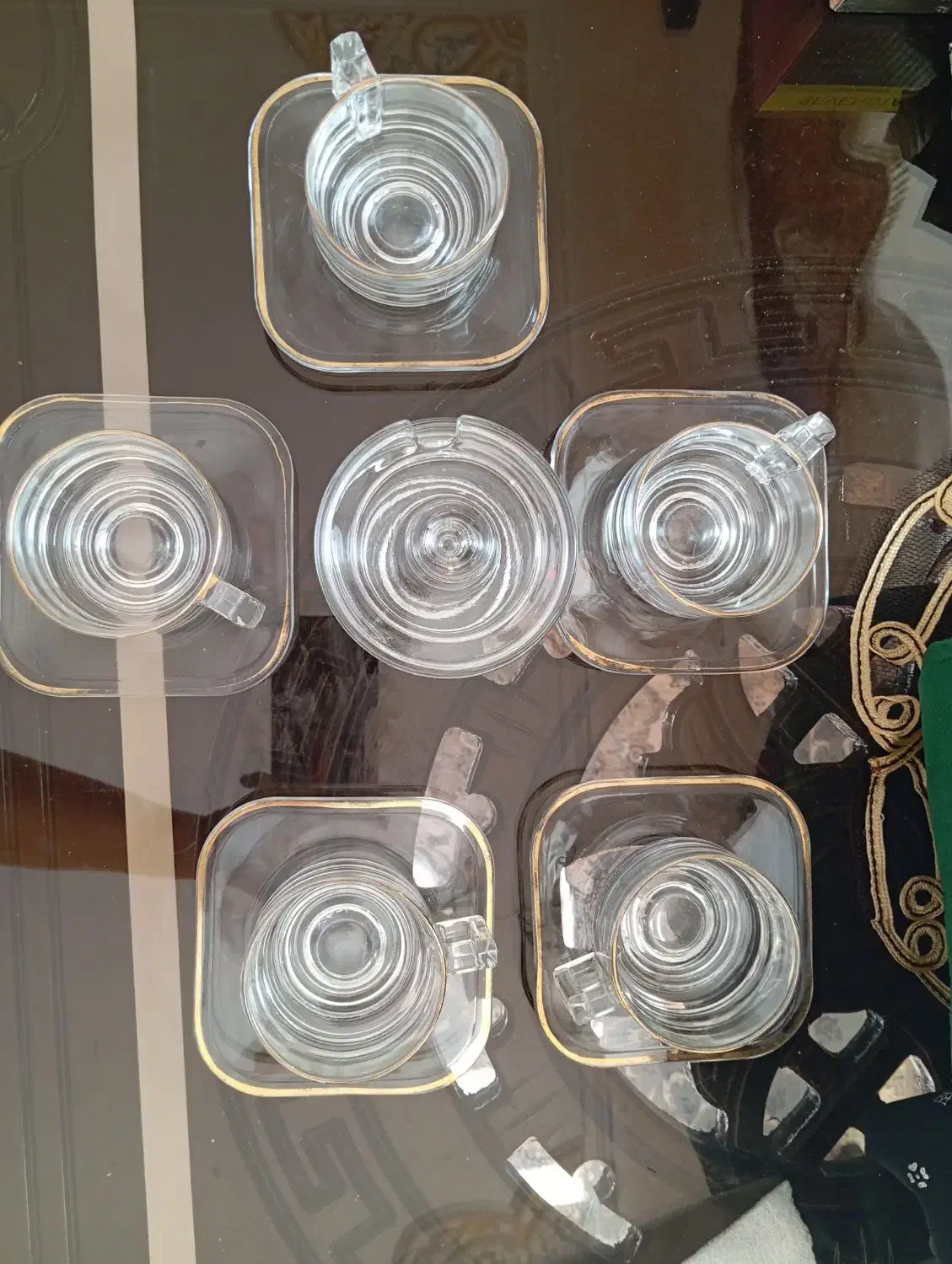 سرویس چایخوری شیشهای (بلور)|ظروف سرو و پذیرایی|شاهینشهر, گرگاب|دیوار