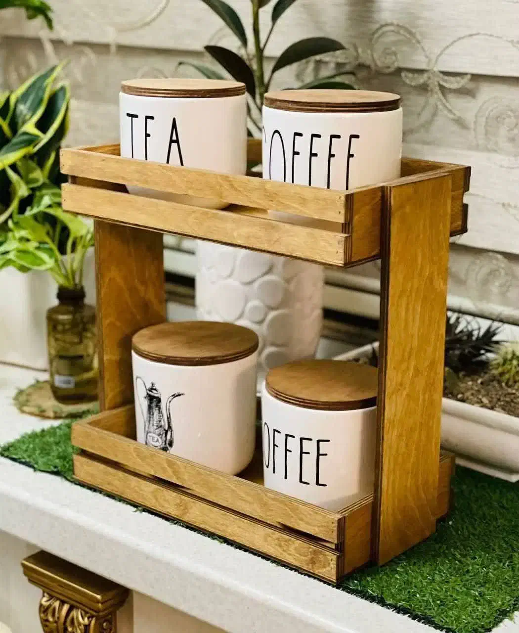 استند چوبی آشپزخانه نظم دهنده|آب‌چکان و نظم‌دهنده ظروف|قم, پردیسان|دیوار