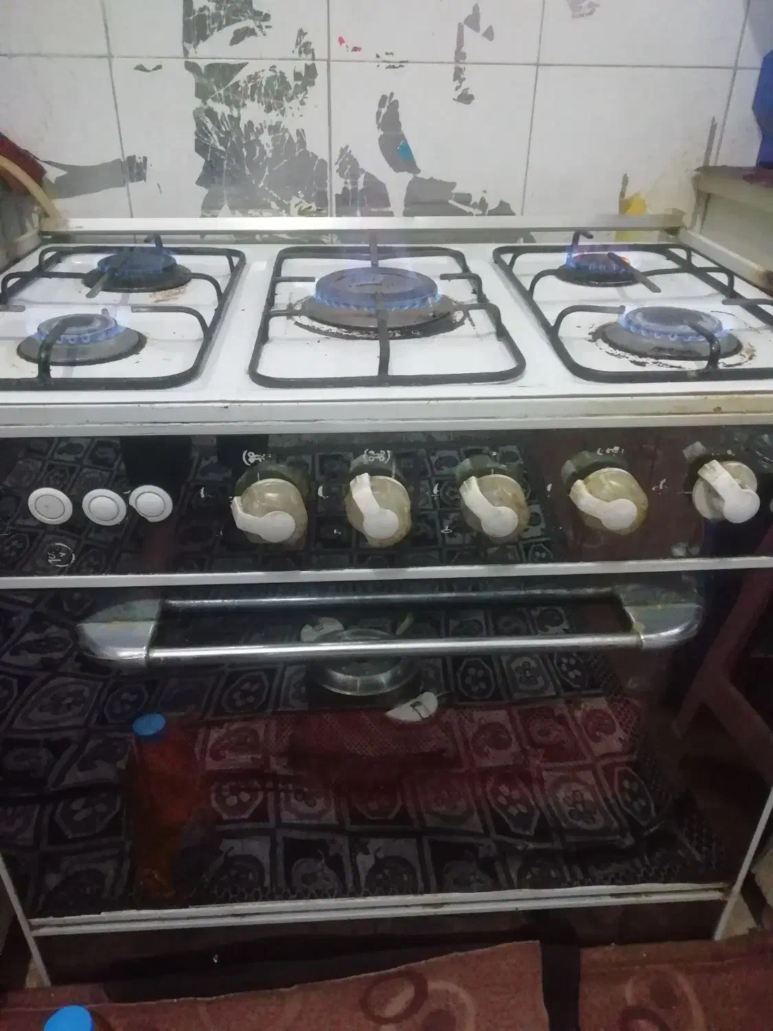 اجاق گاز 5 شعله در حد نو|اجاق گاز و لوازم برقی پختوپز|قم, نوبهار|دیوار